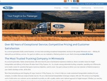 Tablet Screenshot of kwaytrucking.com